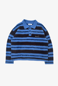 LIGNÉ MOHAIR POLO - BLUE