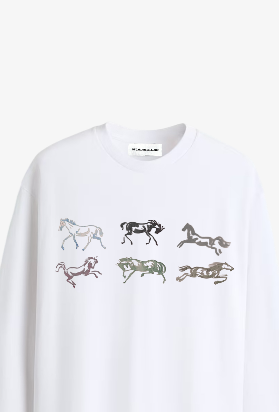 THE DERBY RACE LONGSLEEVE - WHITE