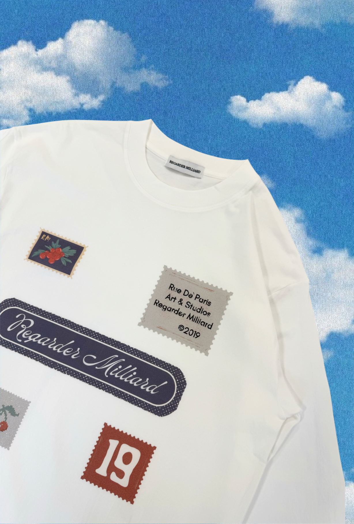 POSTCARD LONGSLEEVE - WHITE