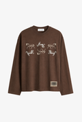 THE DERBY RACE LONGSLEEVE - BROWN