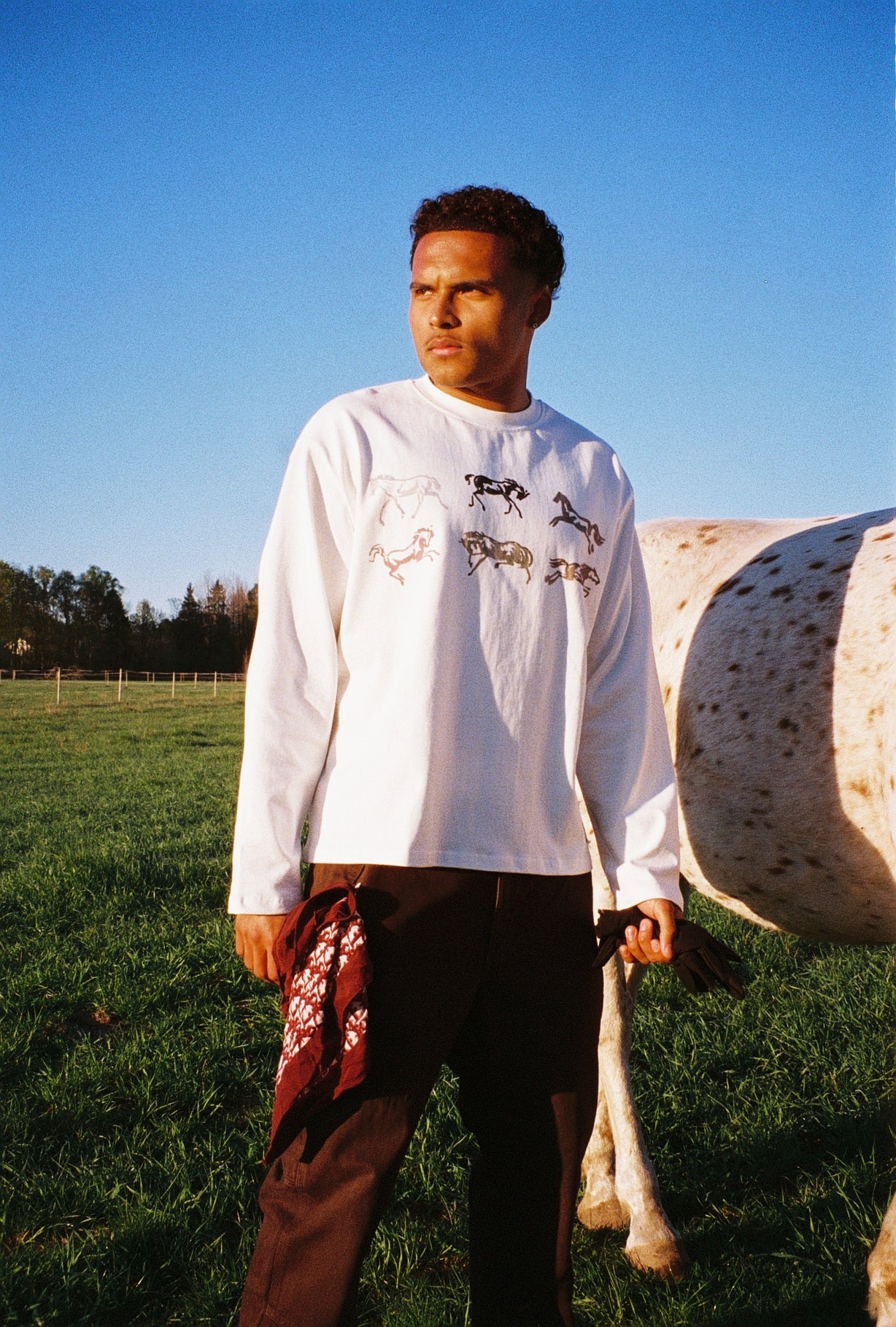 THE DERBY RACE LONGSLEEVE - WHITE