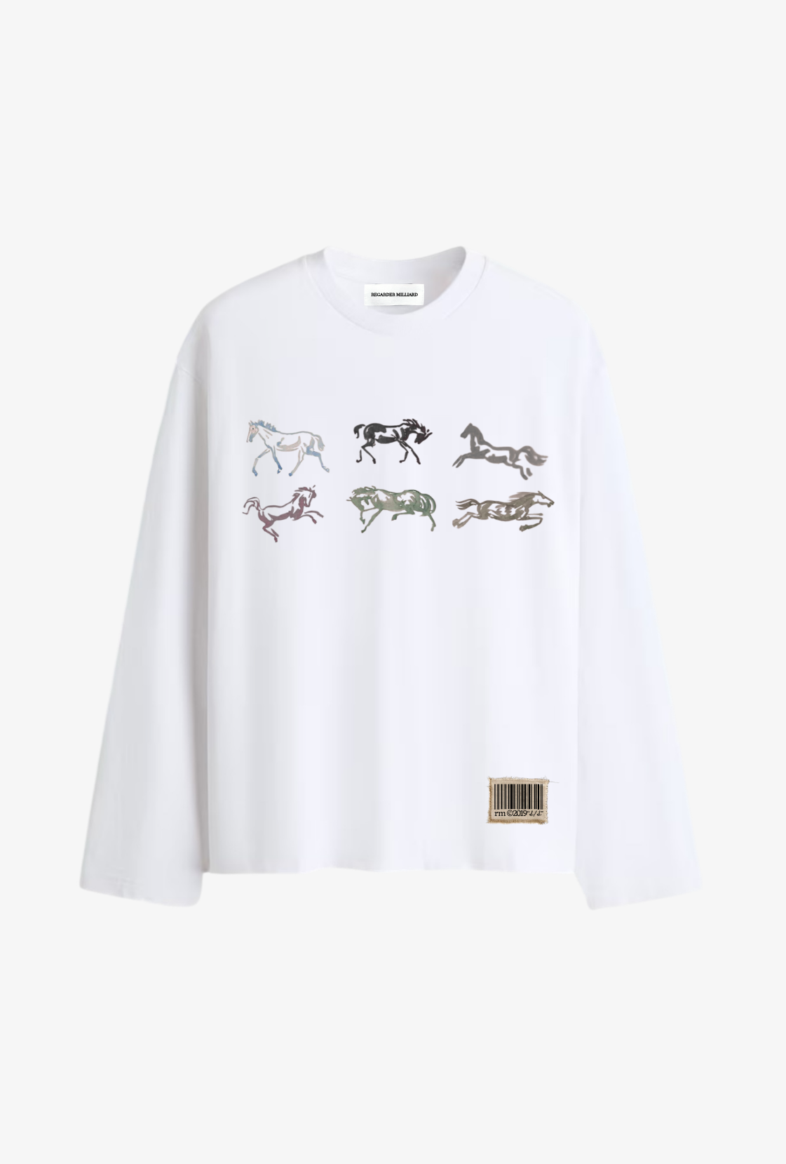 THE DERBY RACE LONGSLEEVE - WHITE