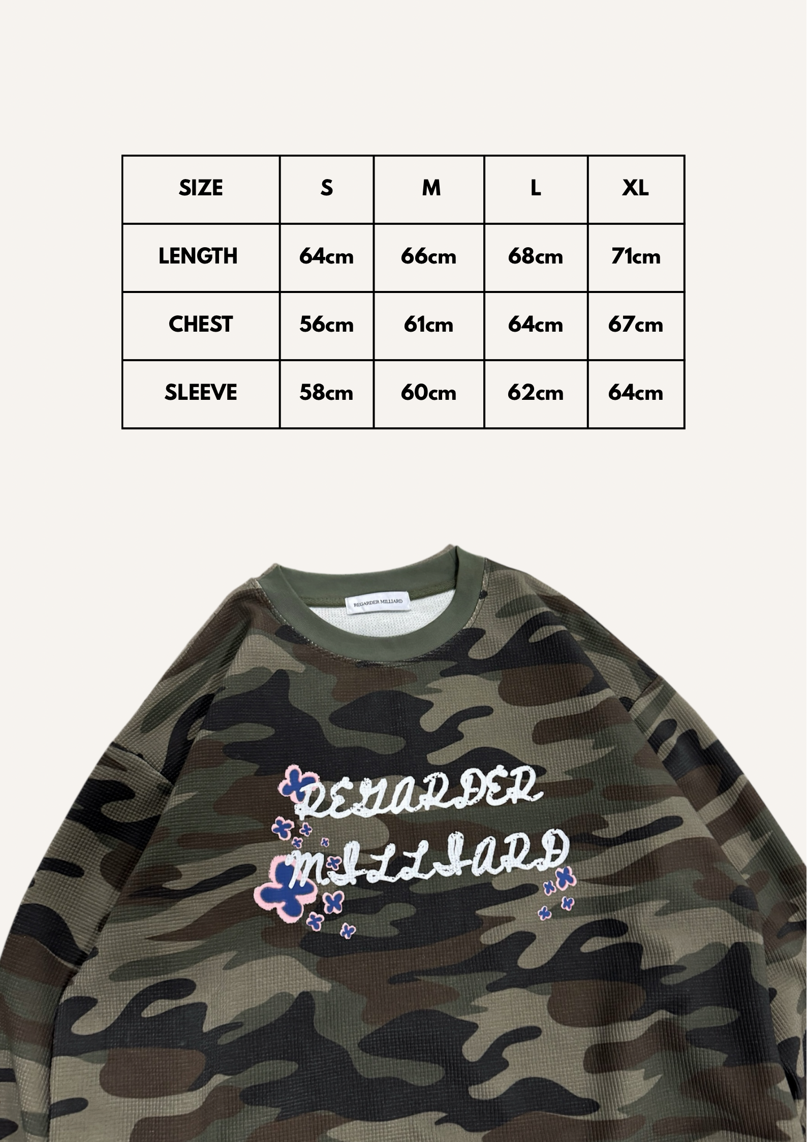 WAFFLE LONGSLEEVE - CAMO