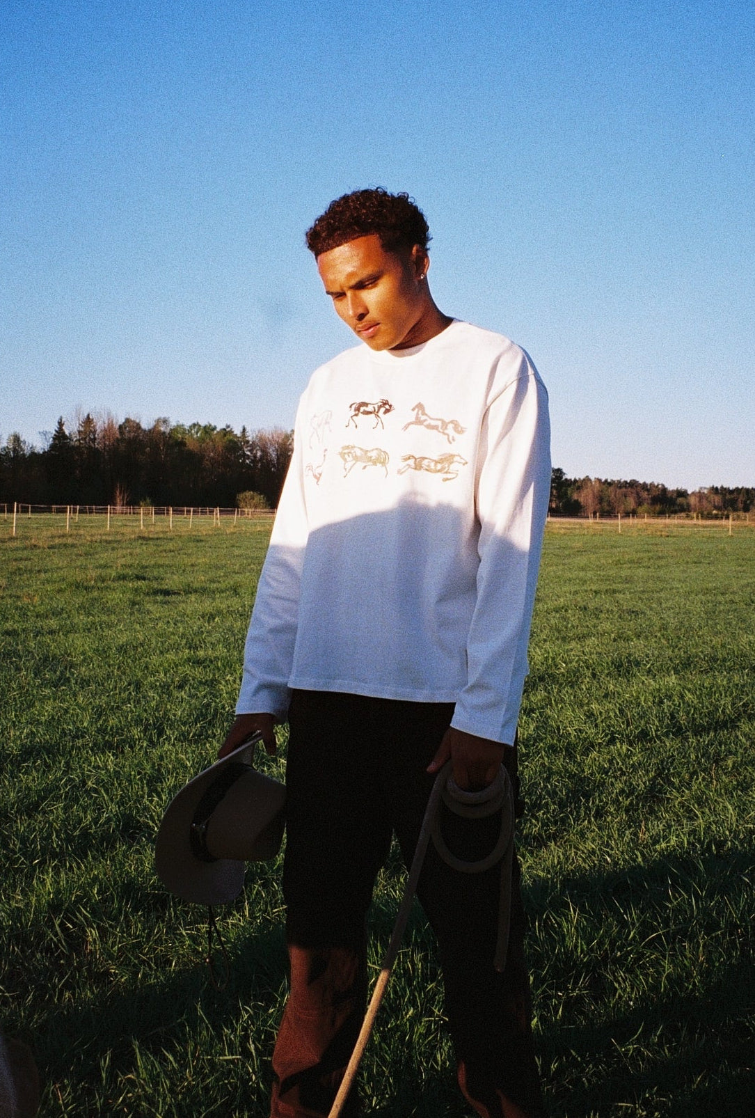 THE DERBY RACE LONGSLEEVE - WHITE