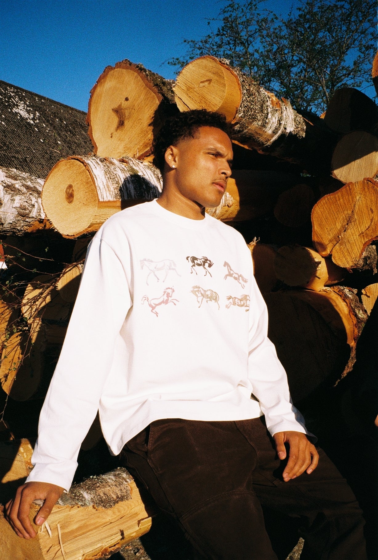 THE DERBY RACE LONGSLEEVE - WHITE