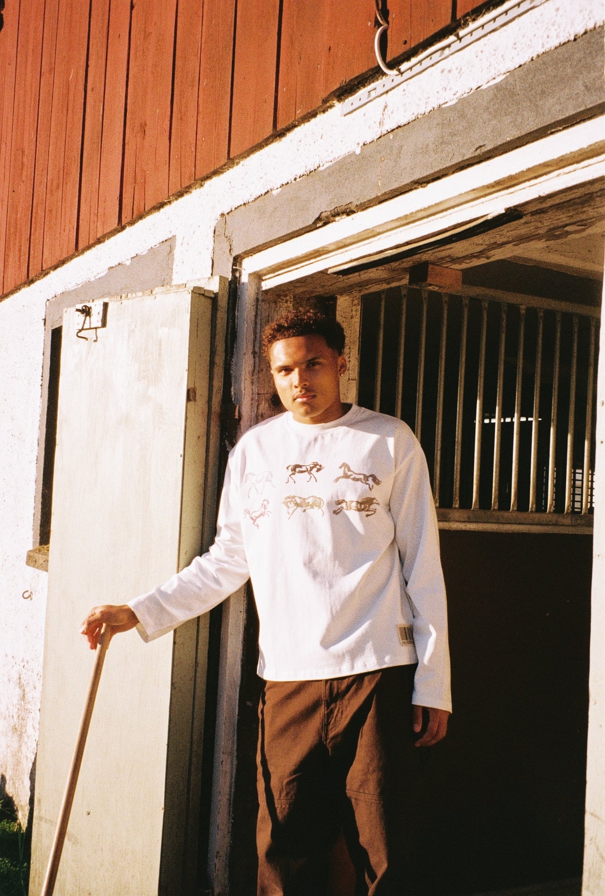 THE DERBY RACE LONGSLEEVE - WHITE