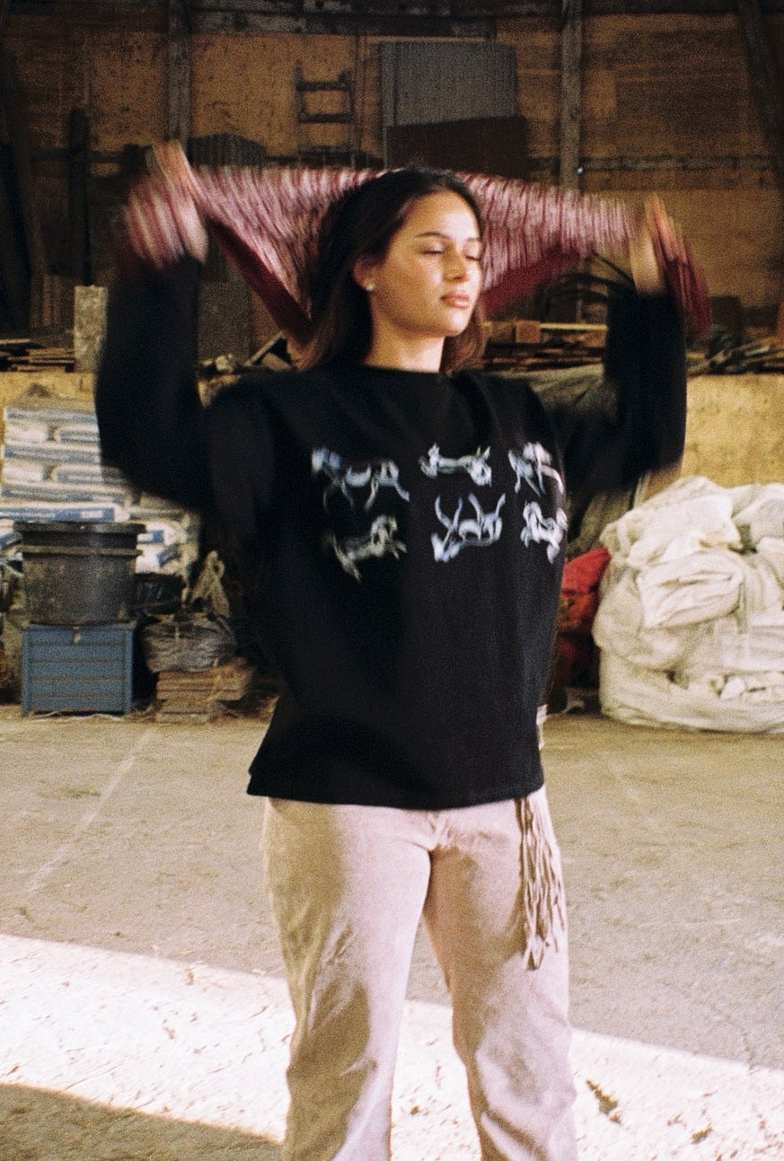THE DERBY RACE LONGSLEEVE - BLACK