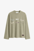 THE DERBY RACE LONGSLEEVE - KHAKI