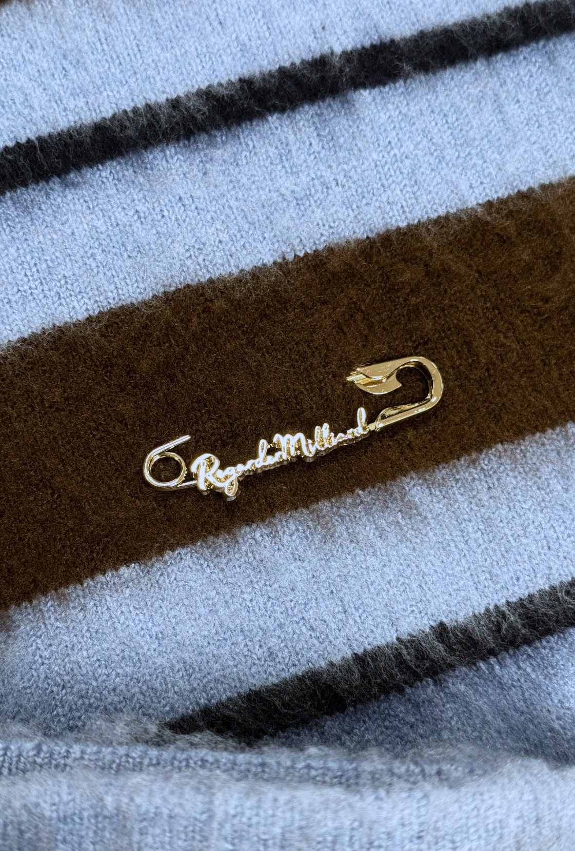 LIGNÉ MOHAIR POLO - BLUE