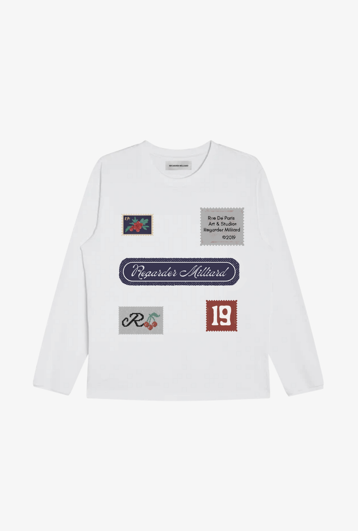 POSTCARD LONGSLEEVE - WHITE