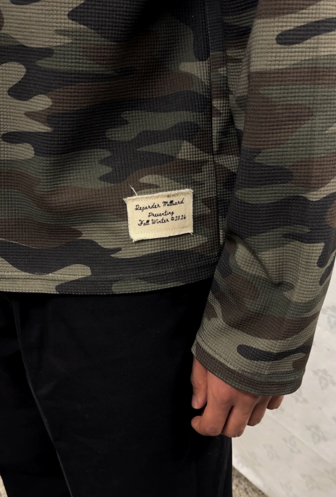 WAFFLE LONGSLEEVE - CAMO